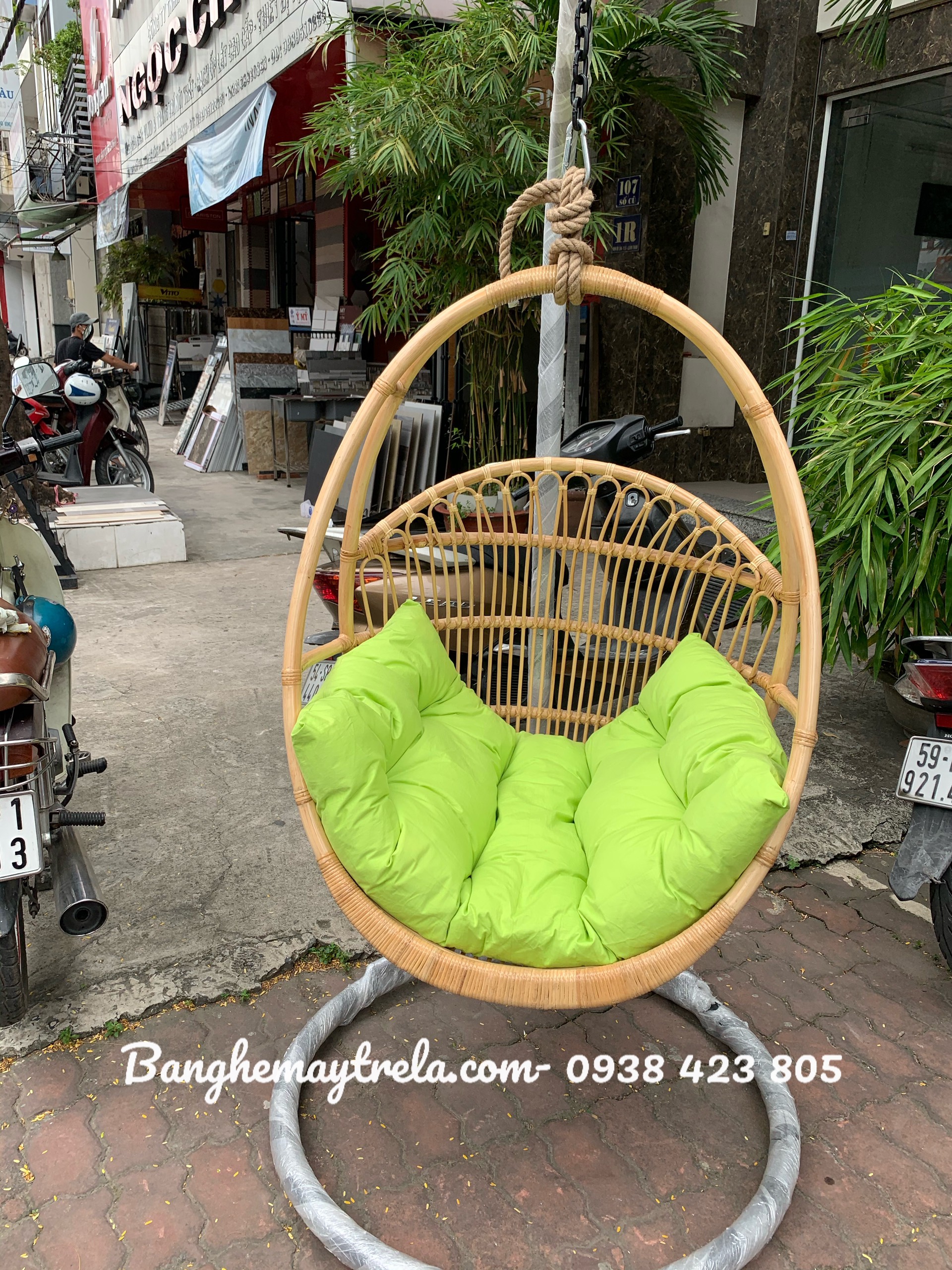 Ghế xích đu mây